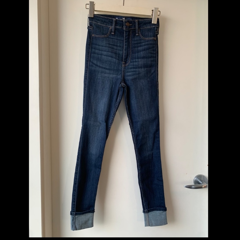 Hollister High-Rise Crop Super Skinny Jeans w24